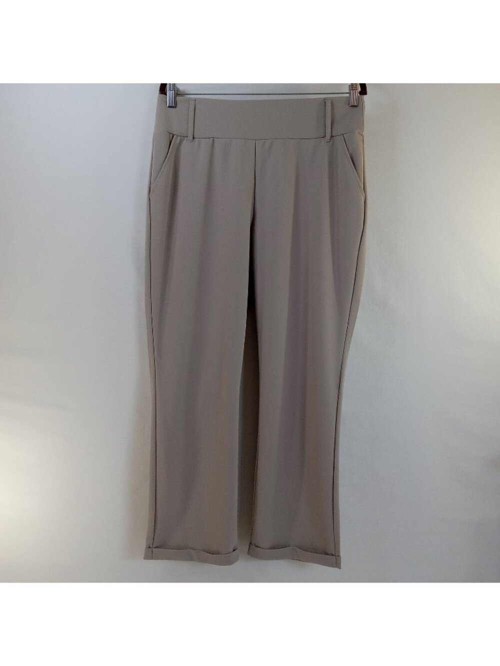 Sincerely Jules Taupe Cropped Ankle Pants